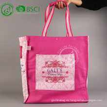 Bolso de mano promocional reutilizable del algodón de la bolsa de asas